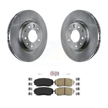 Front Disc Brake Rotors And Ceramic Pads Kit For Mazda CX-7 Ford Edge Lincoln MKX K8A-104487