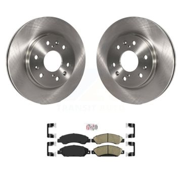 Front Brake Rotors Ceramic Pad Kit For Chevrolet Avalanche Cadillac GMC Tahoe Escalade XL K8A-104508