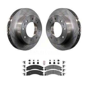 Front Brake Rotor & Semi-Metallic Pad Kit For GMC Chevrolet Sierra 2500 HD Silverado 3500 K8A-104551