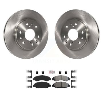Front Brake Rotors Semi-Metallic Pad Kit For GMC Sierra 1500 Chevrolet Silverado Cadillac K8A-104554
