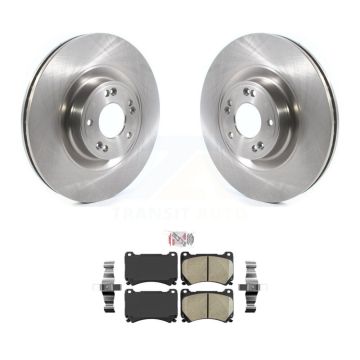 Front Disc Brake Rotors And Ceramic Pads Kit For Hyundai Genesis Equus K8A-104583