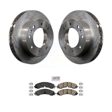 Front Disc Brake Rotors & Ceramic Pad Kit For GMC Chevrolet Sierra 2500 HD Silverado 3500 K8A-104606
