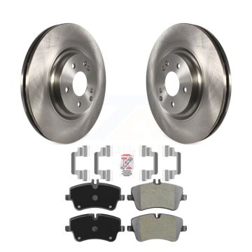 Front Brake Rotors Semi-Metallic Pad Kit For Mercedes-Benz SLK280 C320 With Sport Package K8A-104610