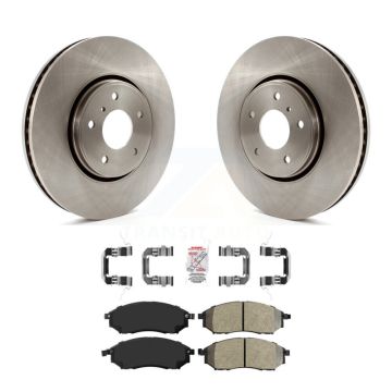 Front Disc Brake Rotors And Semi-Metallic Pads Kit For INFINITI FX35 FX37 FX45 K8A-104640