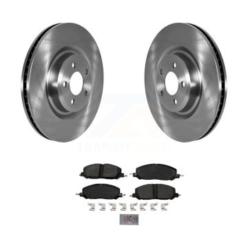 Front Brake Rotors Semi-Metallic Pad Kit For Ford Explorer Lincoln Aviator Police Utility K8A-104707