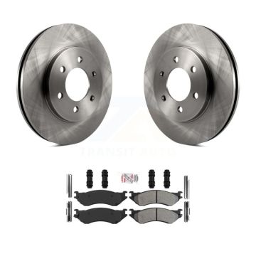 Front Disc Brake Rotor And Semi-Metallic Pad Kit For 2002 Lincoln Navigator From 03 19 02 K8A-104742