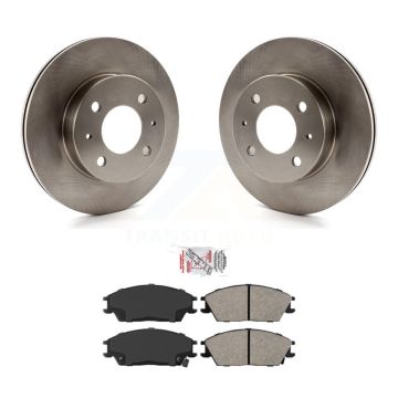 Front Disc Brake Rotors And Semi-Metallic Pads Kit For 2000-2005 Hyundai Accent K8A-104759