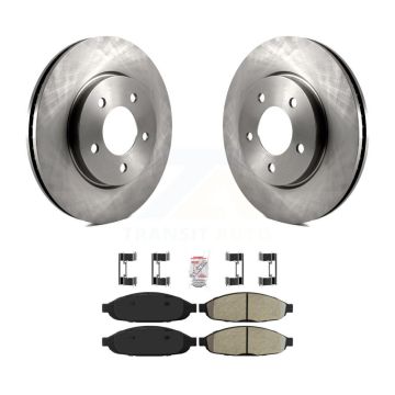 Front Disc Brake Rotors And Semi-Metallic Pads Kit For 2004-2008 Chrysler Pacifica K8A-104762