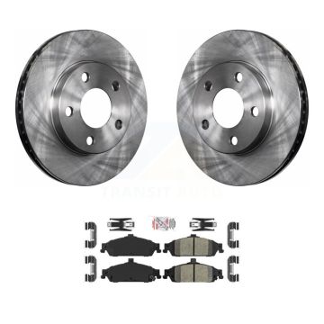 Front Brake Rotors Ceramic Pad Kit For Pontiac Grand Am Chevrolet Malibu Oldsmobile Alero K8A-104768