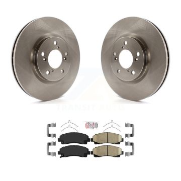Front Disc Brake Rotors And Ceramic Pads Kit For 2006-2014 Honda Ridgeline K8A-104853