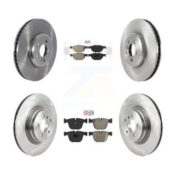Front Rear Semi-Metallic Pad Disc Brake Rotor Kit (6Pc) For BMW 750i xDrive 750Li 550i GT K8A-104883