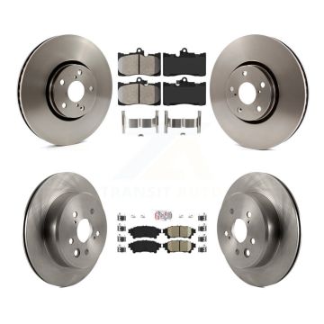 Front Semi-Metallic Rear Ceramic Pad & Brake Rotor Kit (6Pc) For Lexus IS350 IS300 IS200t K8A-104889