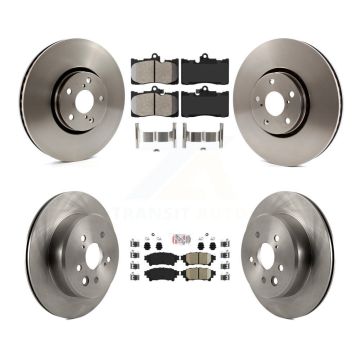 Front Semi-Metallic Rear Ceramic Pad & Brake Rotor Kit (6Pc) For Lexus IS350 IS300 IS200t K8A-104891
