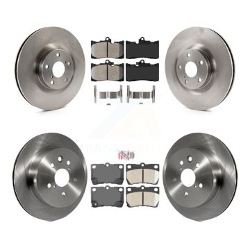 Front Semi-Metallic Rear Ceramic Pad & Brake Rotor Kit (6Pc) For Lexus IS350 GS350 GS450h K8A-104899
