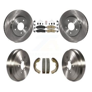 Front Rear Disc Brake Rotors Ceramic Pad Drum Kit For Nissan NV200 Chevrolet City Express K8A-104902