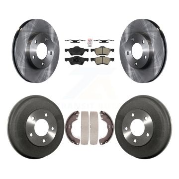 Front Rear Disc Brake Rotors Semi-Metallic Pads And Drum Kit For Mercury Mariner K8A-104940