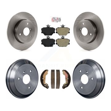 Front Rear Disc Brake Rotors Semi-Metallic Pads And Drum Kit For Smart Fortwo K8A-104945