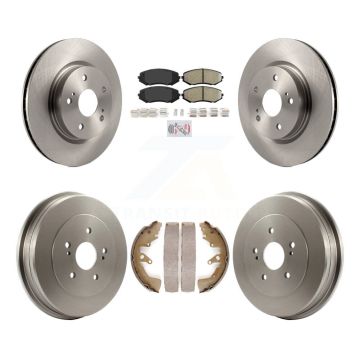Front Rear Disc Brake Rotors Semi-Metallic Pad Drum Kit For 2006-2008 Suzuki Grand Vitara K8A-104946