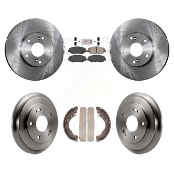 Front Rear Disc Brake Rotors Ceramic Pads And Drum Kit For Honda Civic K8A-104967