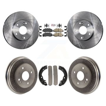 Front Rear Disc Brake Rotors Ceramic Pads And Drum Kit For 1998-2002 Honda Accord 3.0L K8A-104978