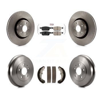 Front Rear Brake Rotor Ceramic Pad & Drum Kit For Ford Focus ST With 335mm Diameter K8A-105010