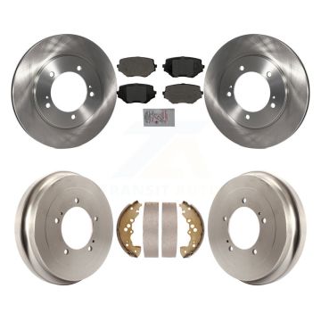 Front Rear Disc Brake Rotors Semi-Metallic Pads And Drum Kit For Suzuki XL-7 Grand Vitara K8A-105014