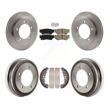 Front Rear Brake Rotor Semi-Metallic Pad And Drum Kit For Chevrolet Tracker Suzuki Vitara K8A-105015