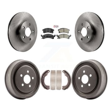 Front Rear Disc Brake Rotors Semi-Metallic Pads And Drum Kit For Chevrolet Cavalier K8A-105045