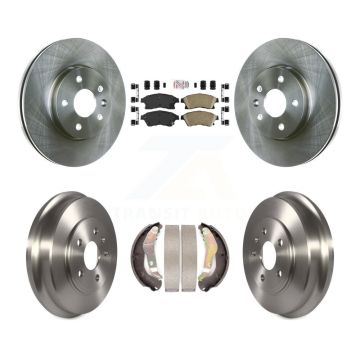 Front Rear Disc Brake Rotors Ceramic Pads And Drum Kit For Chevrolet Sonic K8A-105048