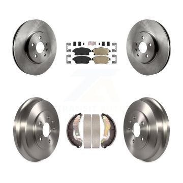 Front Rear Disc Brake Rotors Ceramic Pads And Drum Kit For 2013-2017 Chevrolet Trax K8A-105052