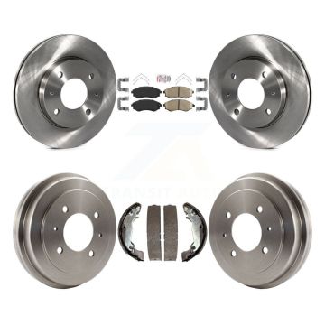 Front Rear Disc Brake Rotor Ceramic Pad And Drum Kit For Hyundai Elantra rear brakes K8A-105057