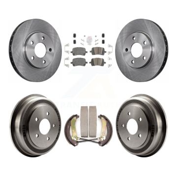 Front Rear Disc Brake Rotors Ceramic Pads And Drum Kit For Chevrolet Malibu K8A-105078