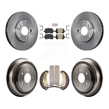 Front Rear Disc Brake Rotors Ceramic Pads And Drum Kit For Chevrolet Malibu K8A-105080