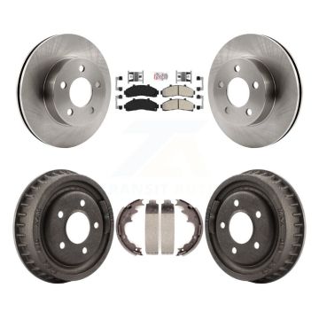 Front Rear Brake Rotor Semi-Metallic Pad & Drum Kit For Ford Ranger Mazda B4000 B3000 4WD K8A-105203
