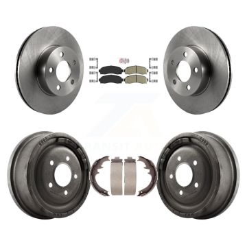 Front Rear Disc Brake Rotors Ceramic Pads And Drum Kit For Ford Ranger Mazda B4000 K8A-105207