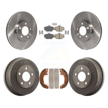 Front Rear Disc Brake Rotors Ceramic Pads And Drum Kit For Ford Taurus Mercury Sable K8A-105215