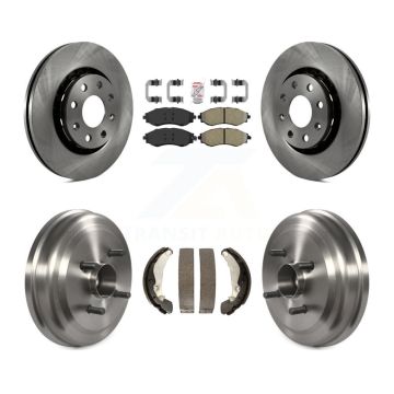 Front Rear Brake Rotor Semi-Metallic Pad & Drum Kit For Chevrolet Aveo Pontiac Aveo5 Wave K8A-105218