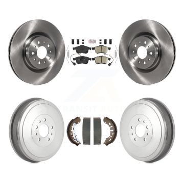 Front Rear Disc Brake Rotors Ceramic Pads And Drum Kit For 2015-2021 Ram ProMaster City K8A-105247