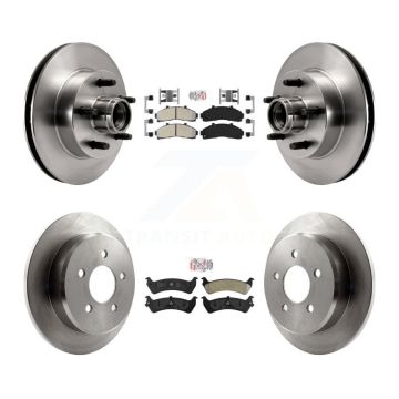 Front Rear Semi-Metallic Pads And Disc Brake Rotors Hub Assembly Kit For Ford Ranger K8A-105920
