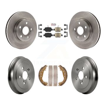 Front Rear Disc Brake Rotors Ceramic Pads And Drum Kit For 2001 Toyota Celica GT K8A-105950