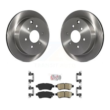 Rear Disc Brake Rotors And Ceramic Pads Kit For 2006-2007 Nissan Xterra K8A-106070