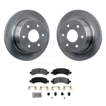 Rear Disc Brake Rotors & Semi-Metallic Pad Kit For 2002 Chevrolet Avalanche 1500 Suburban K8A-106076