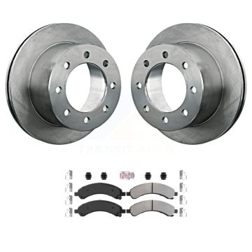 Rear Brake Rotors & Semi-Metallic Pad Kit For 2003-2008 Chevrolet Express 3500 GMC Savana K8A-106078