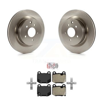 Rear Brake Rotors & Semi-Metallic Pad Kit For Nissan 350Z INFINITI G35 With Brembo Brakes K8A-106098