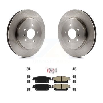 Rear Disc Brake Rotors And Semi-Metallic Pads Kit For Cadillac CTS STS K8A-106111