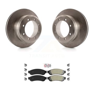 Rear Disc Brake Rotors And Semi-Metallic Pads Kit For Ford F-350 Super Duty F-450 K8A-106122