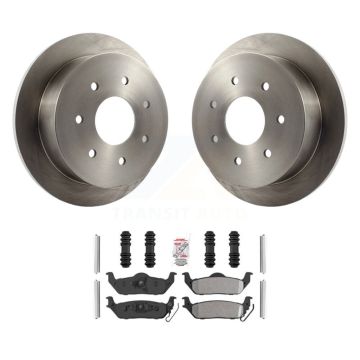 Rear Disc Brake Rotors And Semi-Metallic Pads Kit For Ford F-150 K8A-106178