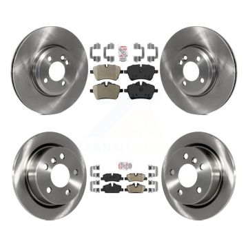 Front Semi-Metallic Rear Ceramic Pad Disc Brake Rotors Kit For 2015 Mini Cooper 2.0L/1.5L K8A-106214