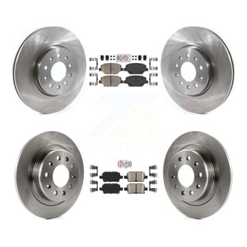 Front Rear Ceramic Pad Disc Brake Rotor Kit For Chevrolet Equinox GMC Terrain Buick Regal K8A-106255