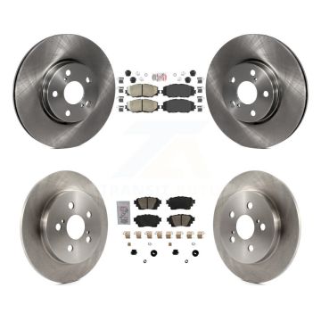 Front Rear Ceramic Pad Brake Rotors Kit For 19 Toyota Corolla With Electric Parking K8A-106260